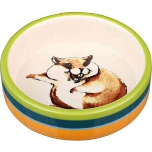 Keramická miska s motivem křečka 80 ml/ 8 cm 146084898 - Rágcsáló itató