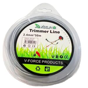 50 méteres nejlon réteggel fedett acélhuzalos damil fűkaszához 2,4 mm (BBA) 146090485 - Szerszám