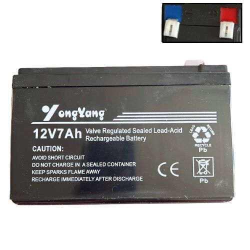 Szelepvezérlésű zárt, újratölthető ólom-savas akkumulátor 12V 7Ah (BBL) 146092058