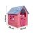 Első házam játszóház gyerekeknek – ajtóval és ablakokkal – rózsaszín (BBJ) 146092427