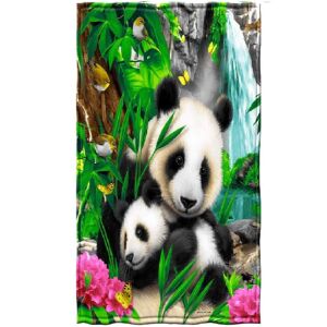 Szuper nedvszívó panda mintás plüss pamut strandfürdőlepedő 70 x 140 cm (BBCD) 146092628 - Baba Fürdetés & Ápolás