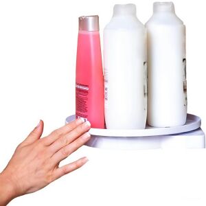 360°-ban forgatható szerelésmentes sarokpolc - zuhanyzóba, fürdőszobába, konyhába (BBM) 146092968 - Irodabútor