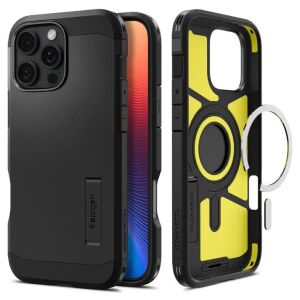 Spigen Tough Armor MagFit iPhone 16 Pro tok fekete (ACS08146) (ACS08146) 146094992 - Spigen