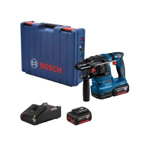 Ciocan rotopercutor cu acumulator BOSCH GBH 185-LI, SDS plus, 18 V, 1.9 J, 4675 bpm, 2 x acumulator GBA 18 V, 4.0 Ah, incarcator (0611924021) 146095095 - Bosch