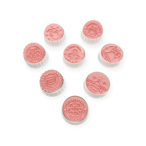 Kiszúró szett nyomdával, műanyag, Karácsony, 8 db -II 146100957