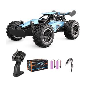 Masinuta RC Off-Road Monster Truck 1:18, THD M8, 2.4GHz, Viteza 20+ km/h, 2WD, Waterproof, RTR, albastru 146113693 - Jocuri creative și de construcție