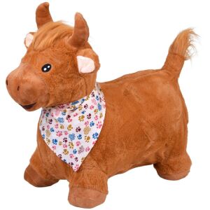 Felfújható Ugráló Bika – aranyos sállal 146114804 - Ugráló labda / figura