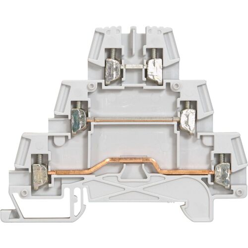 Háromszintes sínösszekötő 2,5mm2 szürke Viking 037151 146120993