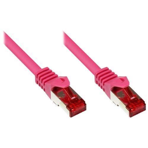 Jó kapcsolatok Patchkabel Cat.6 S/FTP magenta 10m 146121095 - Patch kábel