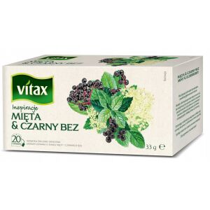 VITAX Inspiracje Herbatea, menta és fekete bodza, 20 filteres zacskó