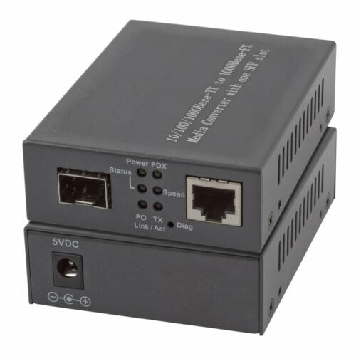Konwerter mediów EFB 1x100/1000MBit RJ45.1 x Gigabit SFP Port 146122035