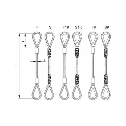 F típusú 10 mm-es kötélerősítő 1 m 146122098