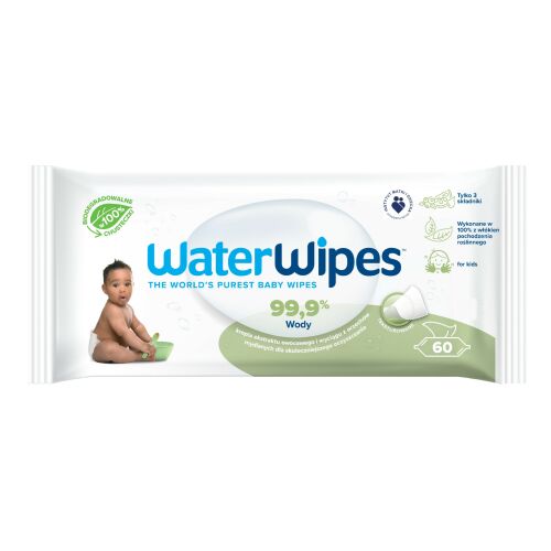 WaterWipes WaterWipes, Nedves törlőkendők tiszta vízzel, Soapberry (szappanfakivonattal), 60 db 146122649