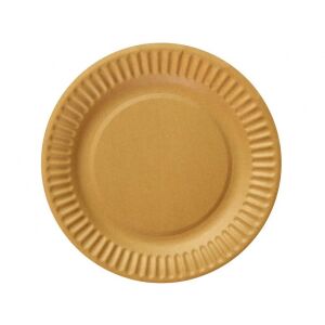 Egyhasználatos arany papír tányér 180mm átmérőjű 6 db Godan (PF-TPZ6)