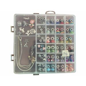 Készlet karkötők készítéséhez dekoratív kazettában
