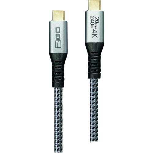 2GO Gyorstöltő USB-C kábel 240W 20Gbps Thunderbolt 3 1,2m 146123133
