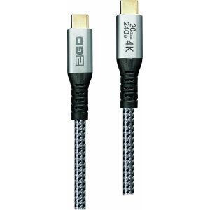2GO Schnellladekabel USB-C 240W 20Gbps Thunderbolt 3  1,2m 146123133 - Technische Artikel & Elektronik