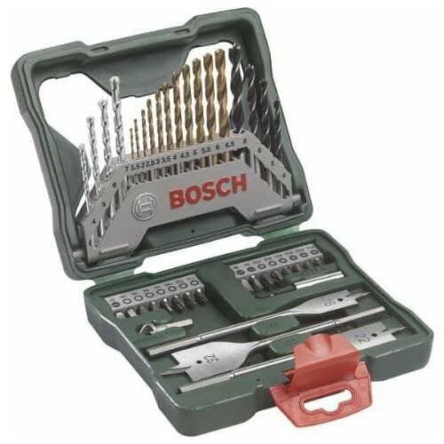 Set X-Line Titanium Burghiu și Șurubelniță, 40 piese, Set Burghie și Bite (verde) 146123317