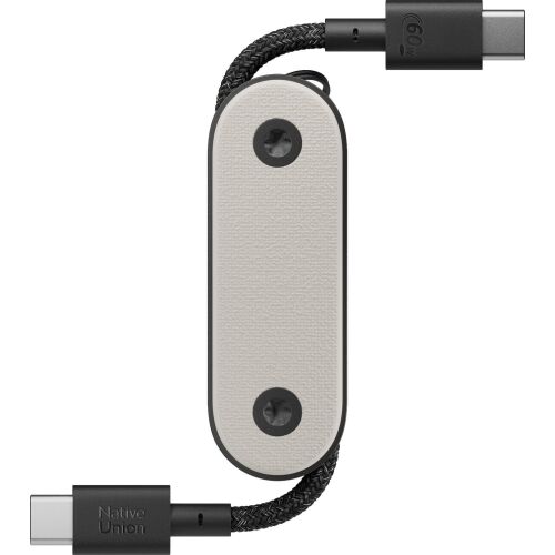 Native Union Pocket Cable USB-C - USB-C kábel, homokkő színű, 17 cm - Kábel és tartozék