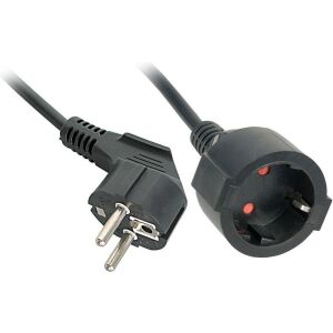 LINDY Schuko-Verlängerungskabel 3m Schwarz 146123679 - Verlängerungskabel