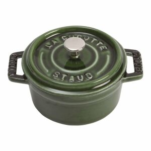 Staub Mini Cocotte 10cm rund basilikumgrün, Gusseisen 146123777 - Koch- & Backgeschirr
