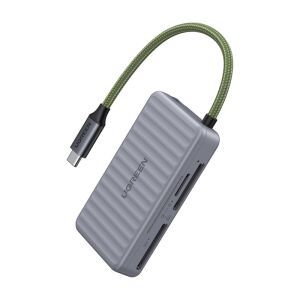 USB-C kártyaolvasó Ugreen CM868 2xSD 1xTF 170Mbps (Szürke) 146123975 - Külső kártyaolvasó