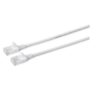 MicroConnect U/UTP CAT6A Slim 7.5M Biały nieekranowany kabel sieciowy, LSZH 4x2xAWG 28 CU, OD: 3,6 mm 146124182 - Kabel UTP