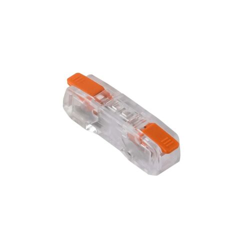 Kétoldalú gyorscsatlakozó, egyszeres, 2x 0,2-2,5mm2, 2 érintkező, átlátszó, E.4194/1 /100db/ 146124290