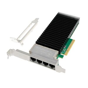 MicroConnect Hálózati Kártya PCIe x8 X710-T4 Quad- 10GbE 146124894 - PCI hálózati kártya
