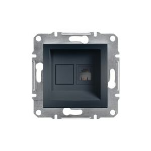 Schneider Electric Jack pentru telefon Asfora RJ11 fără cadru antracit (EPH4100171) 146125351 - Conectori și mufe