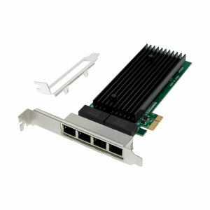 MicroConnect Hálózati Kártya PCIe x1 Intel 82575 Quad- RJ45 146125559 - PCI hálózati kártya