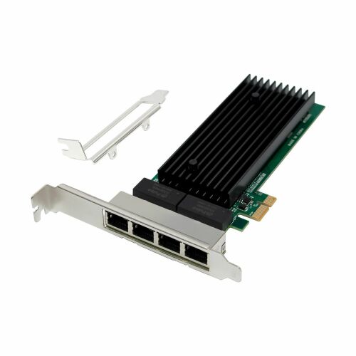 MicroConnect Hálózati Kártya PCIe x1 Intel 82575 Quad- RJ45 146125559