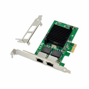 MicroConnect Hálózati kártya PCIe x1 Intel 82575 Duális RJ45 146125560 - PCI hálózati kártya