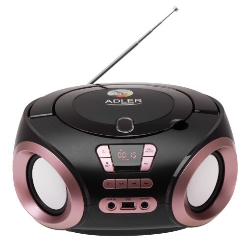 Rádió Boombox CD-MP3 | USB | FM Rádió | AUX | Fülhallgató csatlakozó 146125598