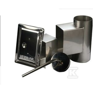 KIPUFOGÓ AJTÓVAL ÉS CSEPPFOGÓVAL 120 0,5MM PELLET