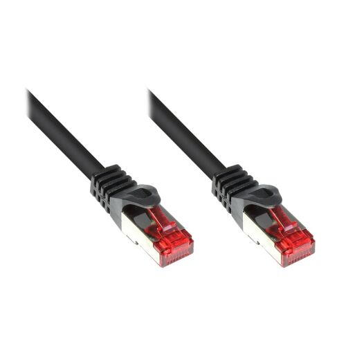 Patch Cablu de Rețea RJ45 CAT6 250MHz 0,5m negru S/FTP Conexiuni Bune 146125685