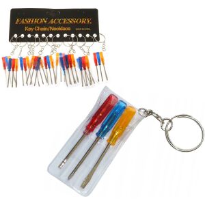 BRELOK ŚRUBOKRĘT 12 SZTUK 146125687 - Brelok do kluczy