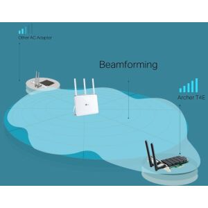 TP-Link Archer T4E WiFi5 PCIe adapter (AC1200, 2,4 GHz/5 GHz)