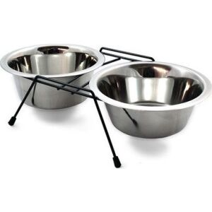 Barry King STOJAK Z MISKAMI 1,8 L MALOWANY 146125766 - Trzymanie kotów