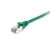 Equip Cat6A S/FTP zöld patch kábel RJ45 csatlakozóval
