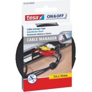 Organizator Tesa Velcro Negru 1 buc (TES081) 146125844 - Organizatori cabluri