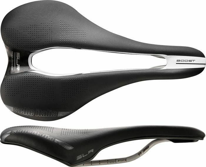 Selle Italia Siodło SELLE ITALIA SLR BOOST ENDURANCE SUPERFLOW L (id match - L3) ti 316 tube 7, fibra-tek, czarne (NEW)