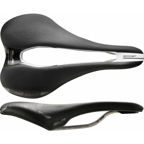 Selle Italia Siodło SELLE ITALIA SLR BOOST ENDURANCE SUPERFLOW L (id match - L3) ti 316 tube 7, fibra-tek, czarne (NEW) 146125856