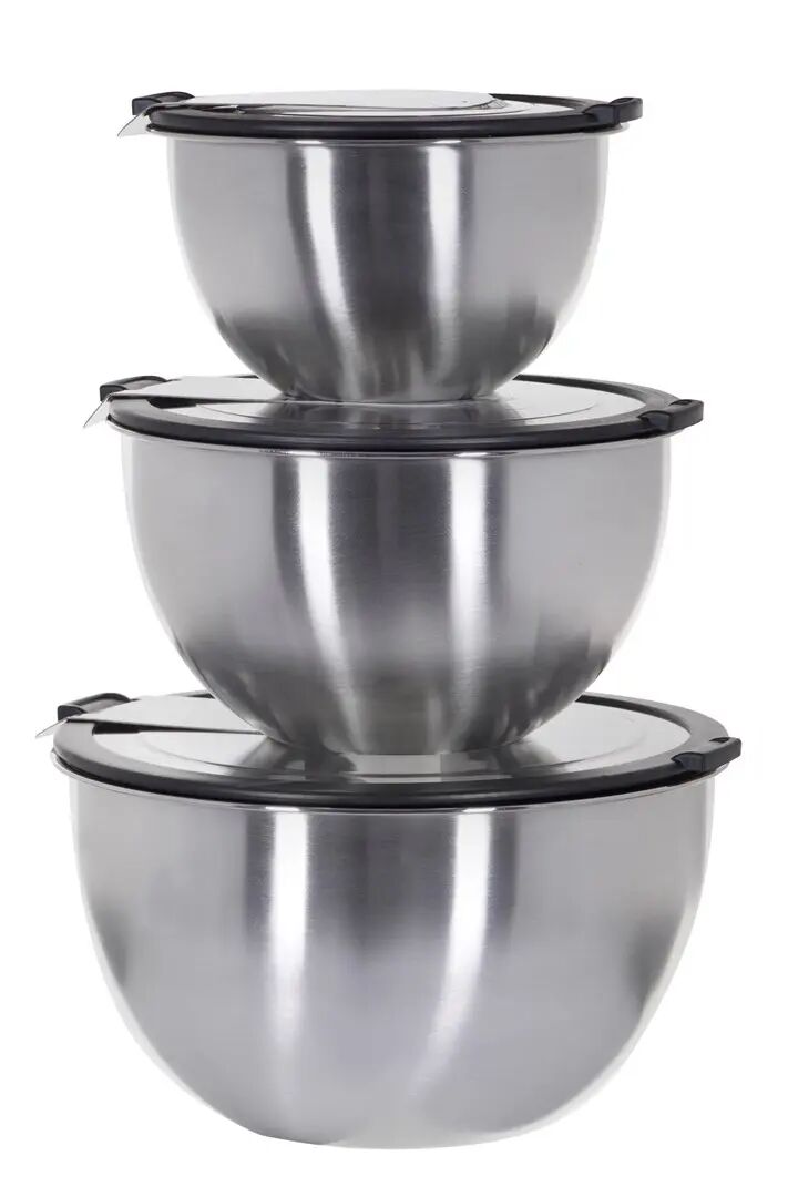 Set 3 boluri inox cu capac, Mondi, Gefu- 894302