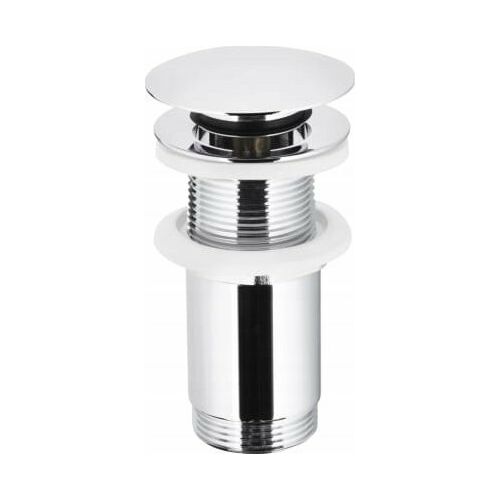 KFA KLIK-KLAK típusú mosdókagyló lefolyó, nagy átfolyás nélküli, krómozott