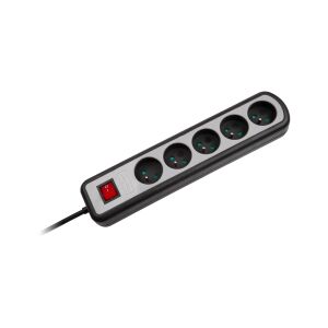 Listwa zasilajaca Rebel 5 gniazd z przełącznikiem, 5m (3x1,5mm) 146126492 - Komputer i akcesoria