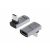 MicroConnect USB4 Gen 3x2 USB-C 90 fokos adapter, 40Gbps, 240W, ezüst