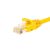 Közelkép a Netrack Sárga RJ45 Cat6 Patch Kábel Csatlakozójáról