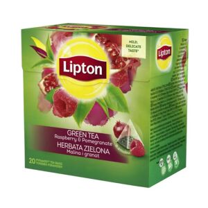 Lipton Green Tea herbata zielona Malina i Granat 20 torebek 28g 146127418 - Żywność i napoje
