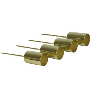 Arany leszúrható mécsestartó 2cm 4db 146127746 - Mécsestartó